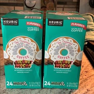 2 KEURIG Donut Shop Coffee Coconut Mocha 24 count